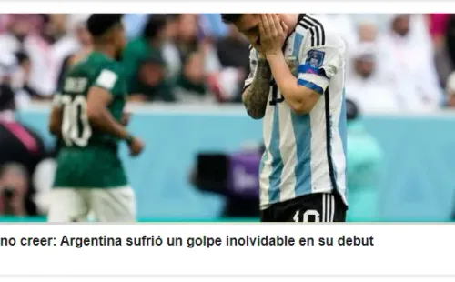 Unbeliavable: Argentina suffers unforgettable blow in debut. ESPN – Argentina