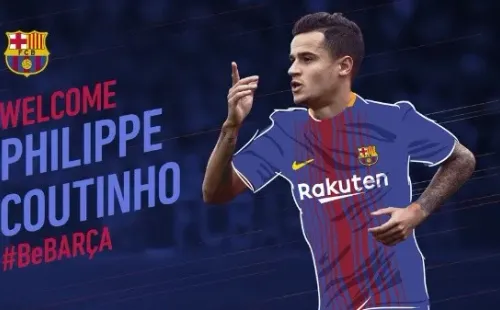 POSTAL POR 160 MILLONES. Este sábado, Barcelona oficializó el fichaje de Coutinho.