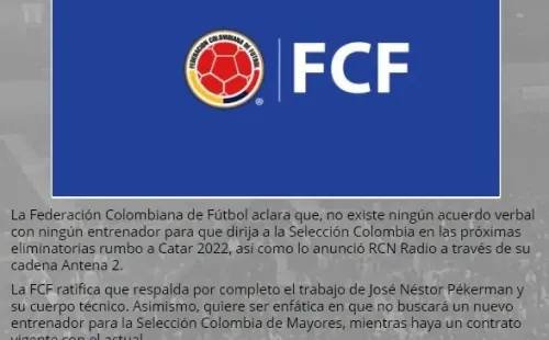 Este es el comunicado de Colombia.