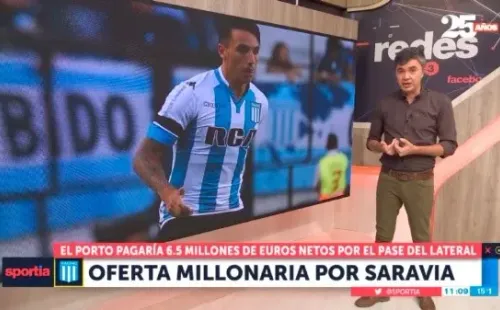 La oferta del Porto. (Captura: TyC Sports)