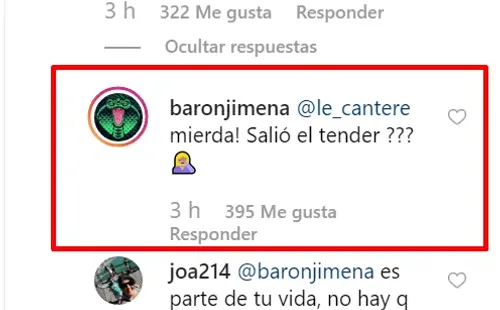 Instagram: Jimena Barón.