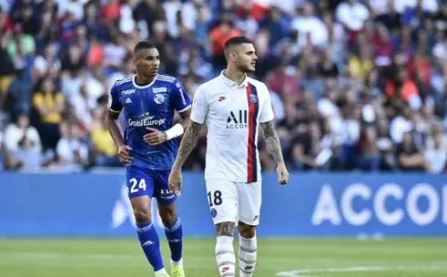 Mauro Icardi con la camiseta de PSG.