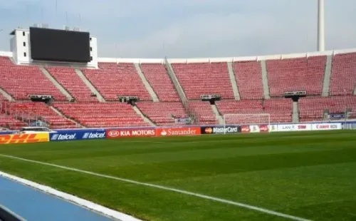 El estadio Nacional, desde adentro.