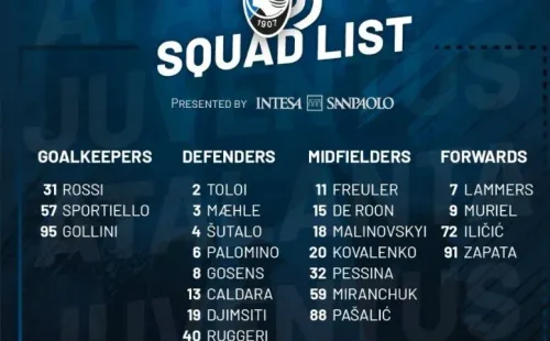 Foto: Twitter oficial de Atalanta.