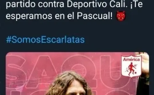 Anuncio del América sobre Puyol