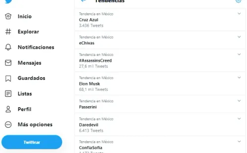 En pocos minutos, Passerini se convirtió en tendencia en México (Foto: Captura)