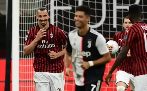 Las risas entre CR7 y Zlatan.