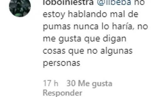 Iniestra aclarando que su mensaje no fue contra Pumas (Instagram)