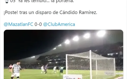 El inoportuno tuit del CM de Mazatlán. (Captura)