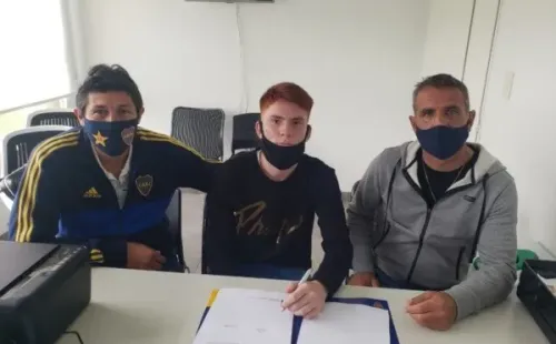 Foto: Boca | En octubre firmó su primer contrato.