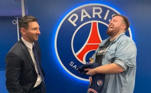 Ibai entrevistó a Lionel Messi en su presentación en el PSG. (Foto: Twitter Ibai).