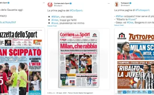 Portadas diarios italianos