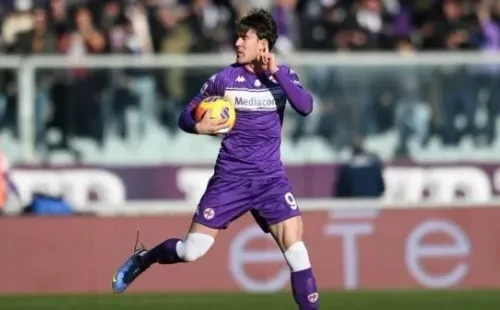 Dušan Vlahović transita sus últimos meses en Fiorentina. Getty