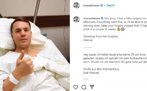 Fuente: Instagram Oficial Manuel Neuer (@manuelneuer)