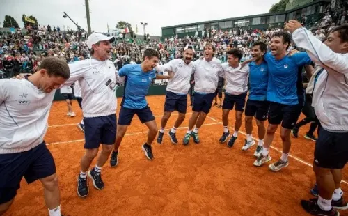 Celebra Argentina (FOTO: DAVIS CUP)