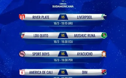 Foto: Twitter oficial de la Copa Sudamericana.