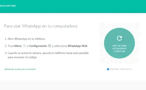 El truco deWhatsApp Web.