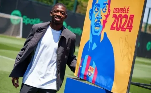 Dembélé hasta 2024 con Barcelona. Twitter.