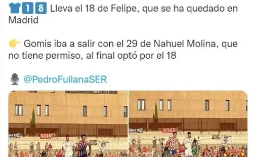 Arquero en juego con Atlético de Madrid.