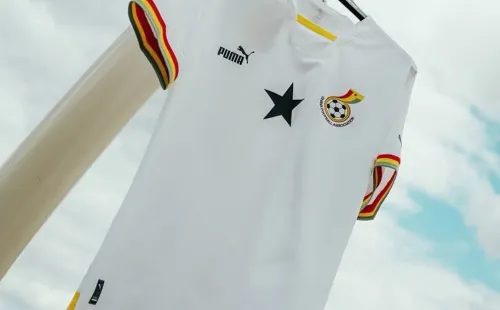 Camiseta titular de Ghana para Qatar 2022 (Fuente: Puma Football)