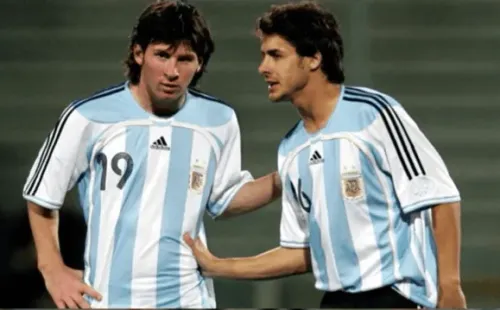 Leo y Pablo coincidieron como futbolistas en la Selección Argentina (Foto: Captura YouTube DeporTV)