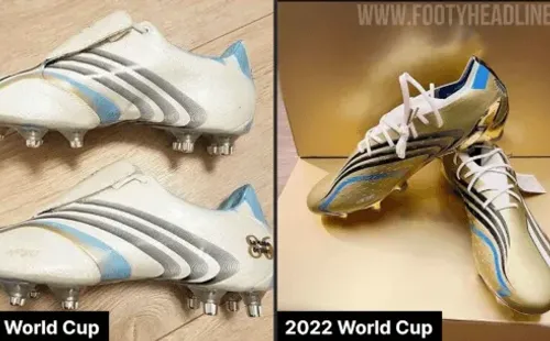 El nuevo calzado de la Pulga está inspirado en el modelo que utilizó en Alemania 2006 (Foto: Web Footy Headlines)