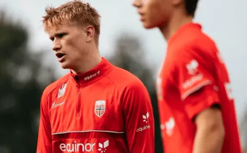 Albert disputó dos partidos con la Selección de Noruega Sub 17 (Foto: Instagram Albert Braut Haaland)