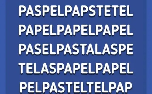 Descubre la palabra PASTEL en la sopa de letras