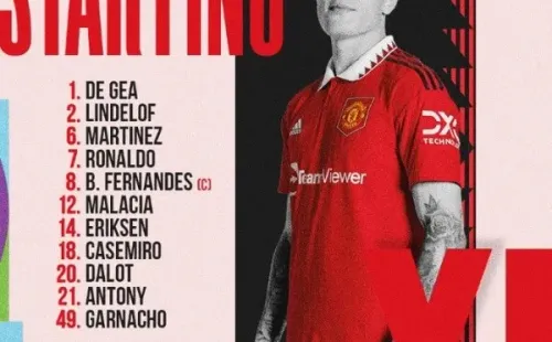 La alineación de Manchester United ante Sheriff en Old Trafford (Foto: Twitter Manchester United)