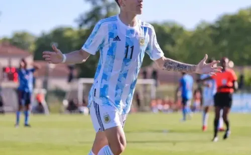 El delantero representa a la Selección Argentina Sub 20 (Foto: Twitter Alejandro Garnacho)