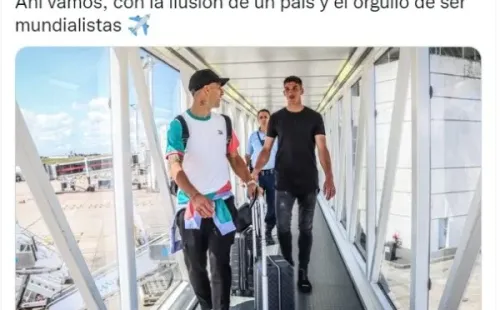 Suárez en camino al Mundial. Twittter.