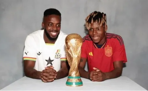 Iñaki Williams junto a su hermano Nico, que fue convocado por España para la Copa del Mundo (Foto: Twitter Iñaki Williams)