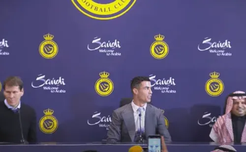 Cristiano Ronaldo durante su presentación en Al Nassr (Foto: Captura YouTube Al Nassr)