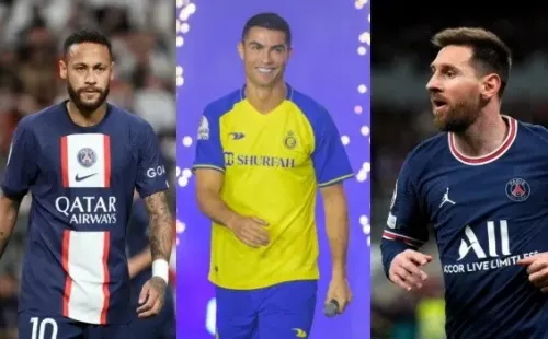 Neymar, Cristiano Ronaldo y Lionel Messi: Getty 