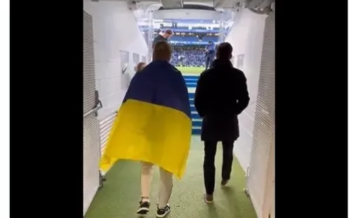 La presentación del Chelsea a Mykhaylo Mudryk en Stamford Bridge.