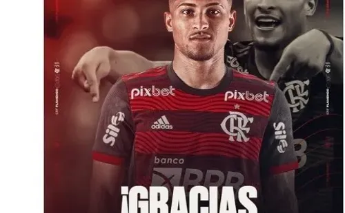 Flamengo anunció la transferencia de João Gomes al Wolverhampton.