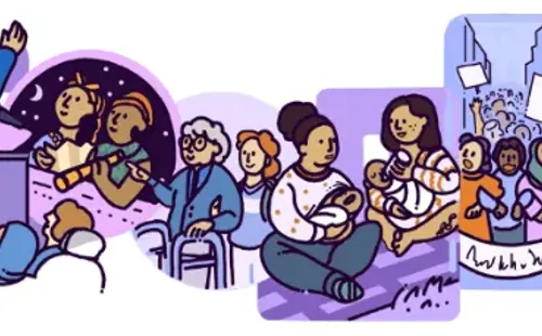 El doodle de Google por el Día de la Mujer 2023.