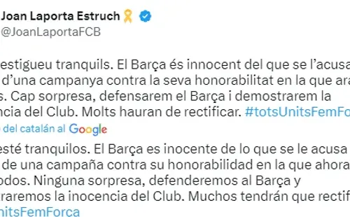 Joan Laporta se expresó una vez más por el Caso Negreira.