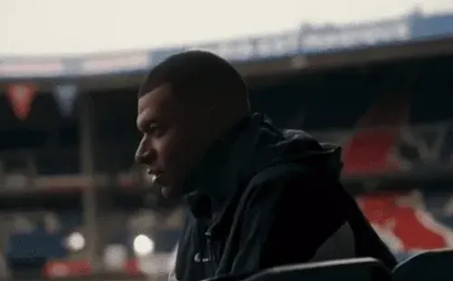 Una de las imágenes de Kylian Mbappé en la publicidad del PSG.