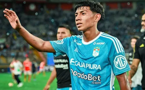 Maxloren Castro, jugador de Sporting Cristal de 16 años. (Foto: Sporting Cristal Prensa)
