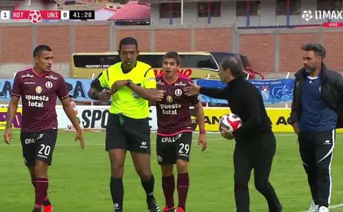 Bustos expulsado. (Foto: Captura de pantalla)