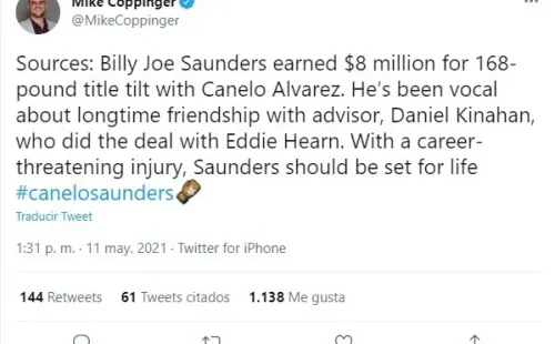 Canelo Álvarez vs. Billy Joe Saunders