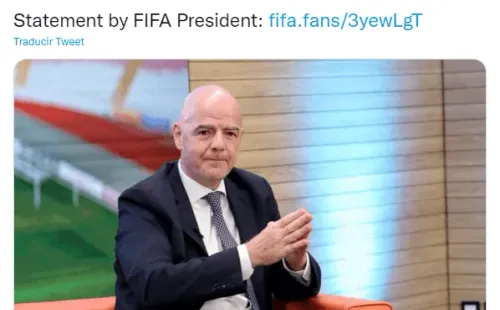 La carta que FIFA publicó hace algunas horas.