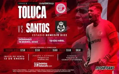 Foto: Twitter oficial de Toluca.