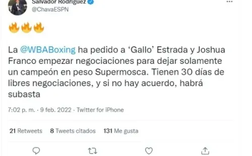 Foto: TW / @ChavaESPN