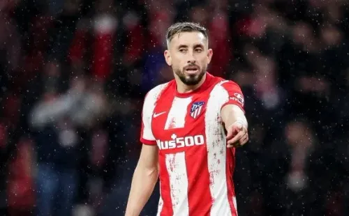 MADRID, SPAIN - MARCH 11: Hector Herrera of Atletico Madrid during the La Liga Santander  match between Atletico Madrid v Cadiz FC at the Estadio Wanda Metropolitano on March 11, 2022 in Madrid Spain (Photo by David S. Bustamante/Soccrates/Getty Images)-Not Released (NR)
