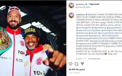 Foto: TW / Tyson Fury.