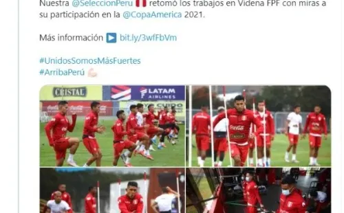 Foto: @SeleccionPeru / Twitter
