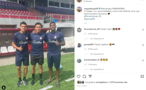 El post de Miguel Araujo en su cuenta de Instagram.