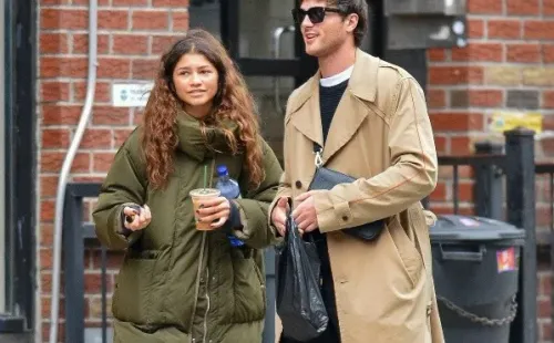 Jacob Elordi y Zendaya. Foto: (Vainty Fair)